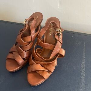 Cole haan tan brown sandal high heel